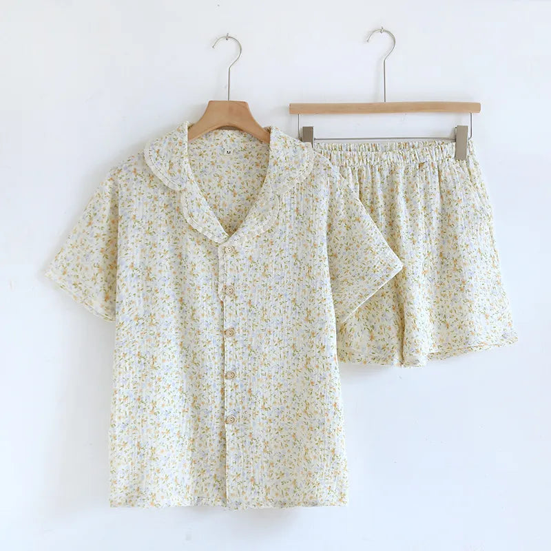 Bloom Short Muslin Pajama Set