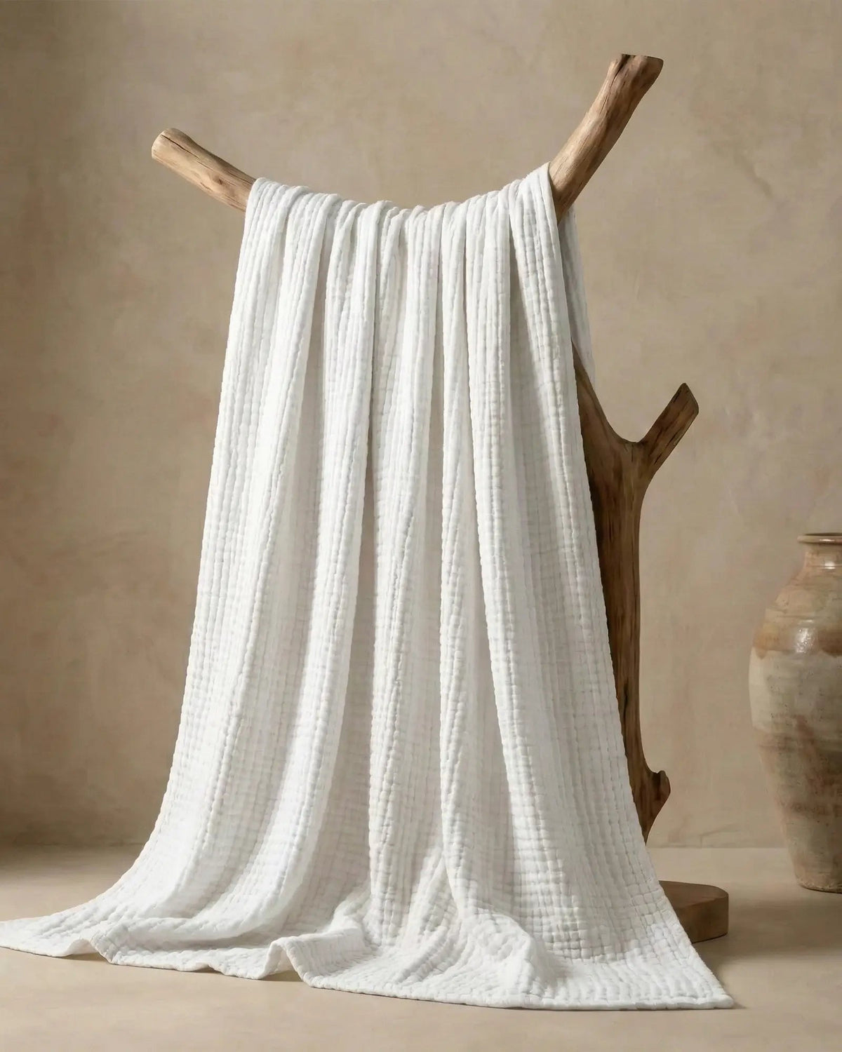 The Boreal Monogrammed Muslin Blanket