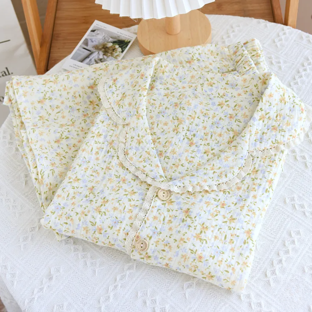 Bloom Short Muslin Pajama Set