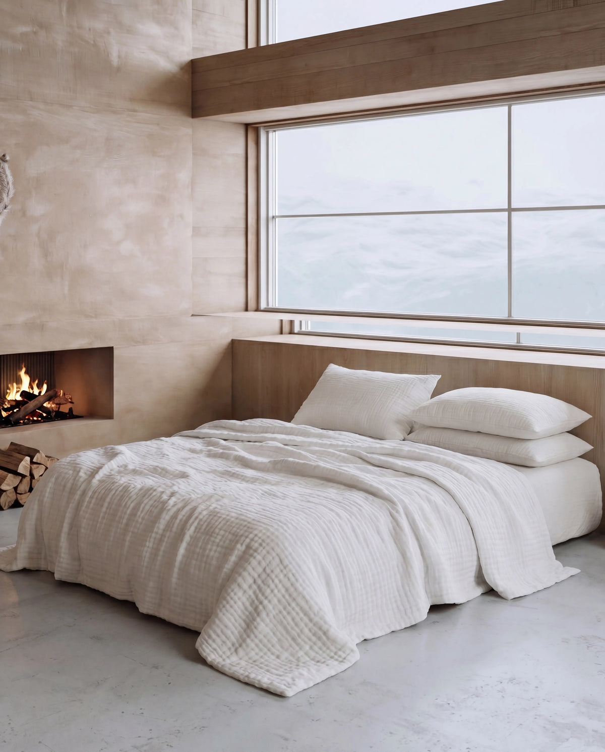 The Boreal Winter Muslin Blanket