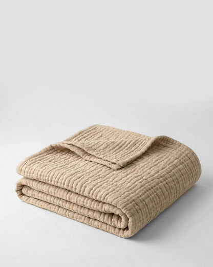 The Boreal Monogrammed Muslin Blanket
