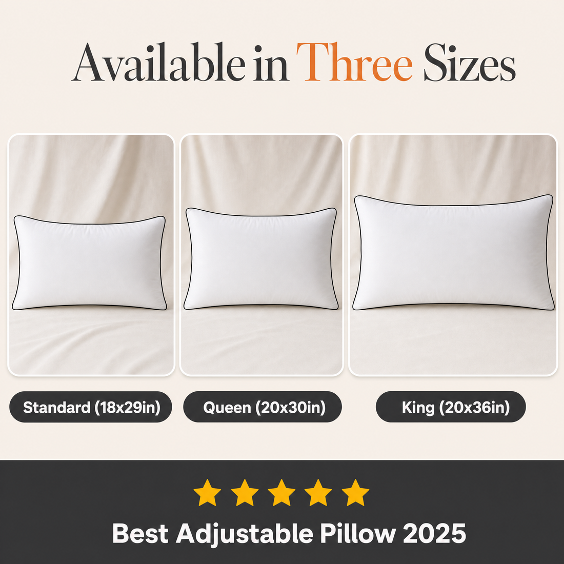 The Boreal Adjustable Pillow Set – 2-Pack