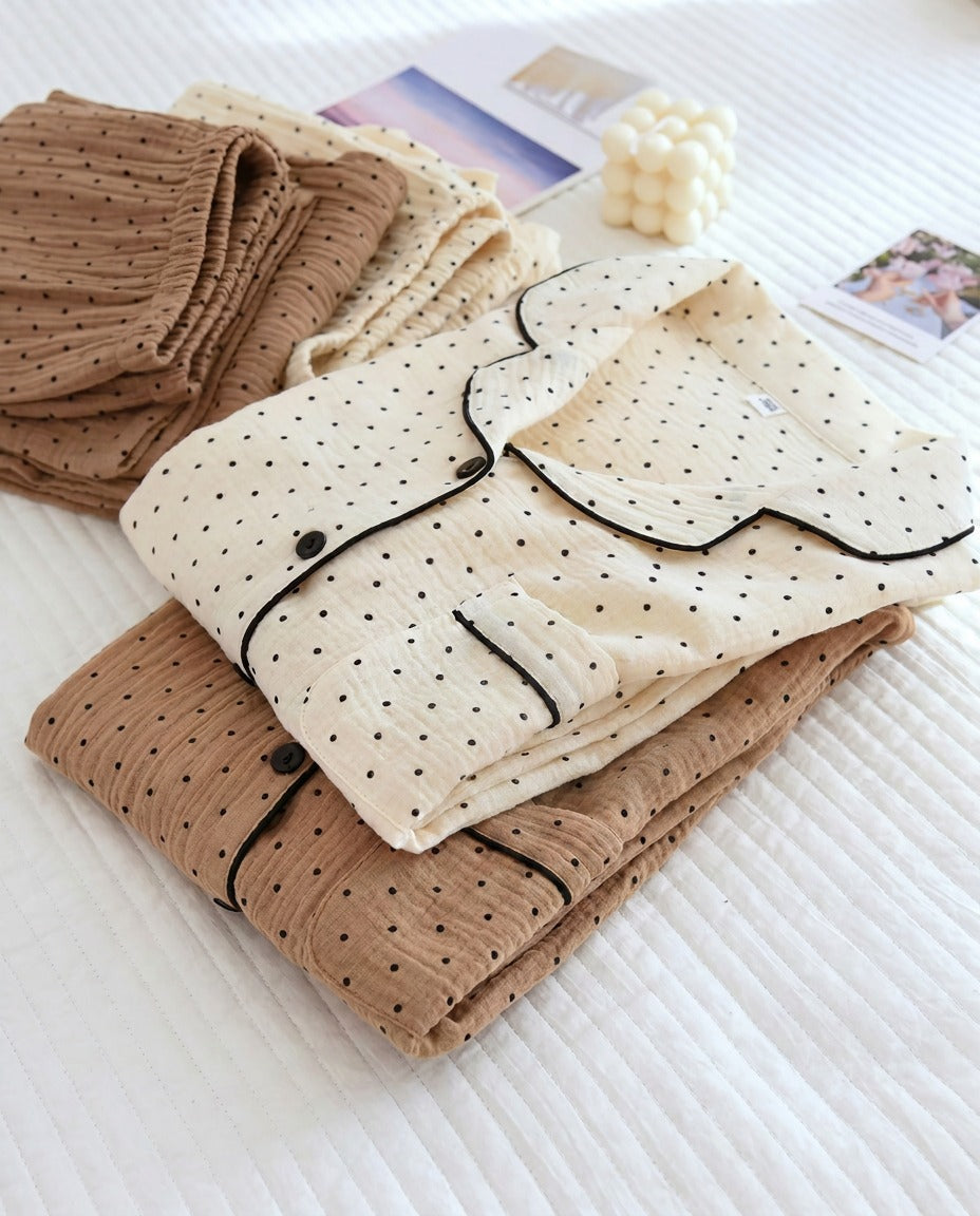 Muslin Dot Pajama Set