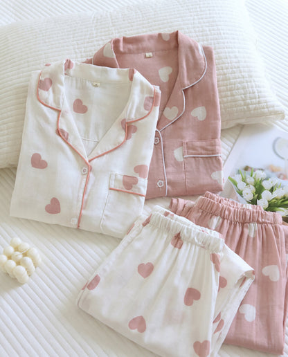 Heartline Cotton Pajama Set