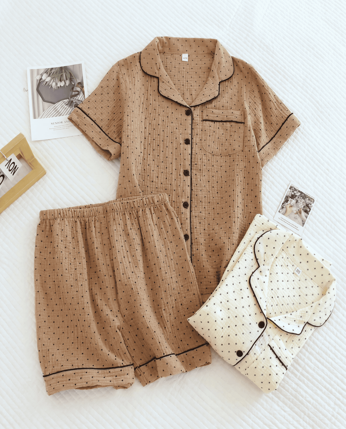 Muslin Dot Pajama Set
