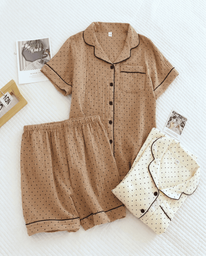 Muslin Dot Pajama Set