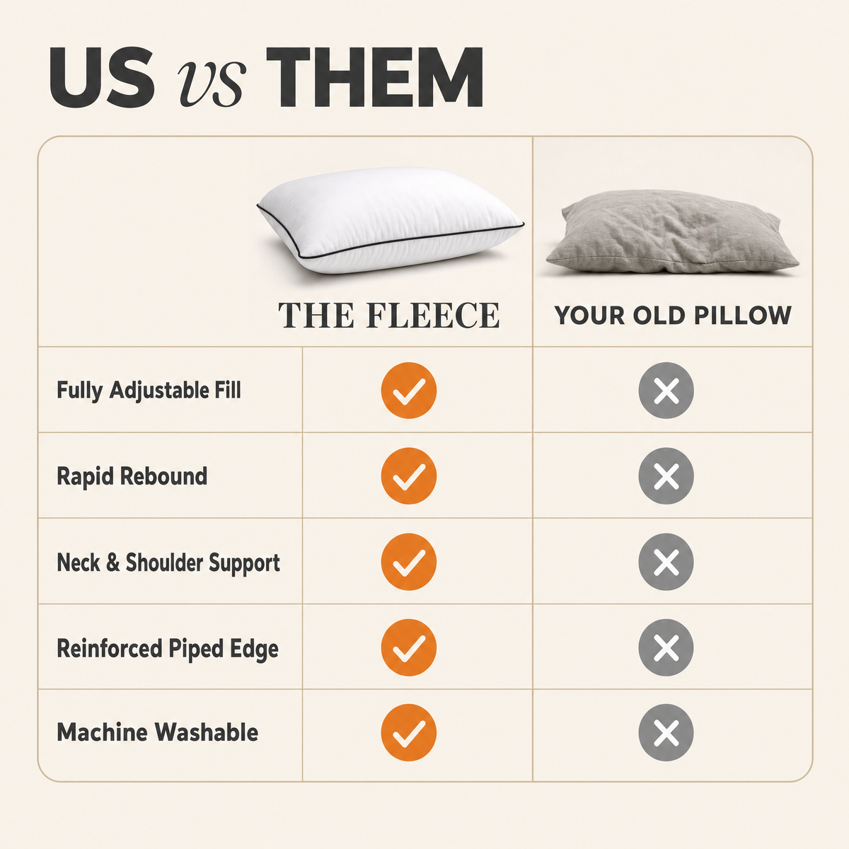 The Boreal Adjustable Pillow Set – 2-Pack