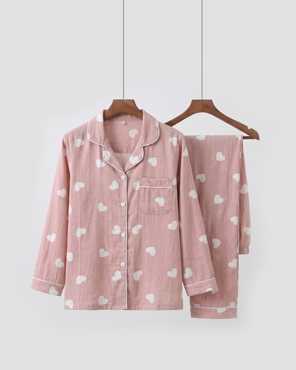 Heartline Cotton Pajama Set