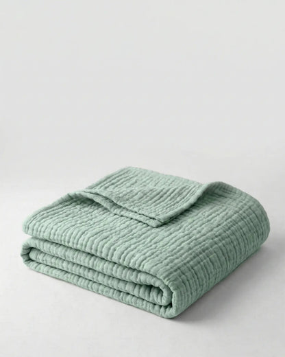 The Boreal Monogrammed Muslin Blanket