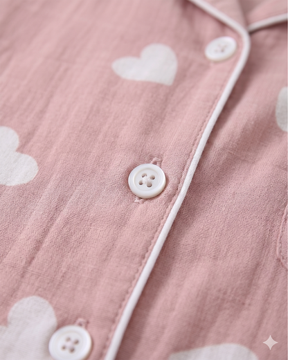 Heartline Cotton Pajama Set