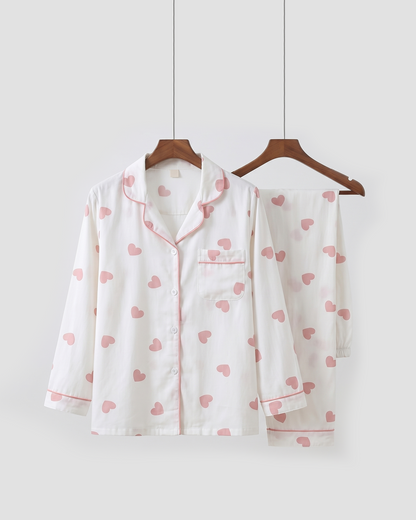 Heartline Cotton Pajama Set