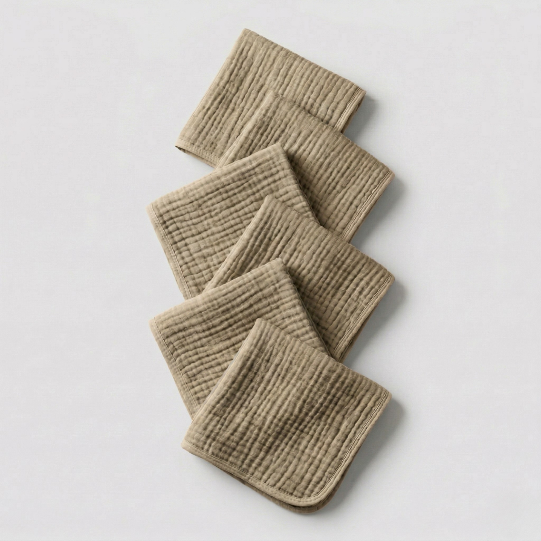 The Boreal Muslin Face Towels – 6-Pack