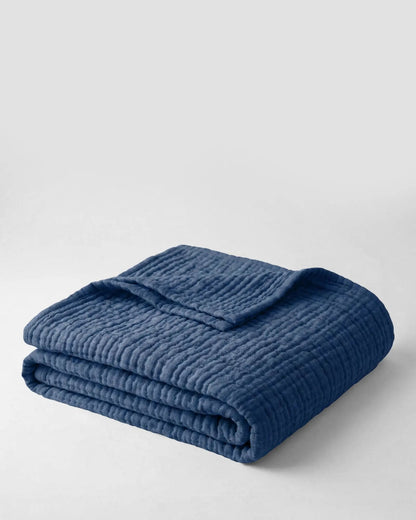 The Boreal Monogrammed Muslin Blanket