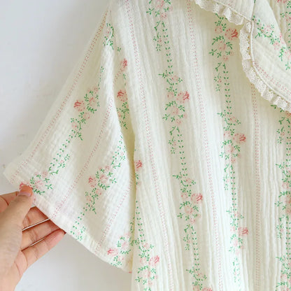 Bloom Short Muslin Pajama Set