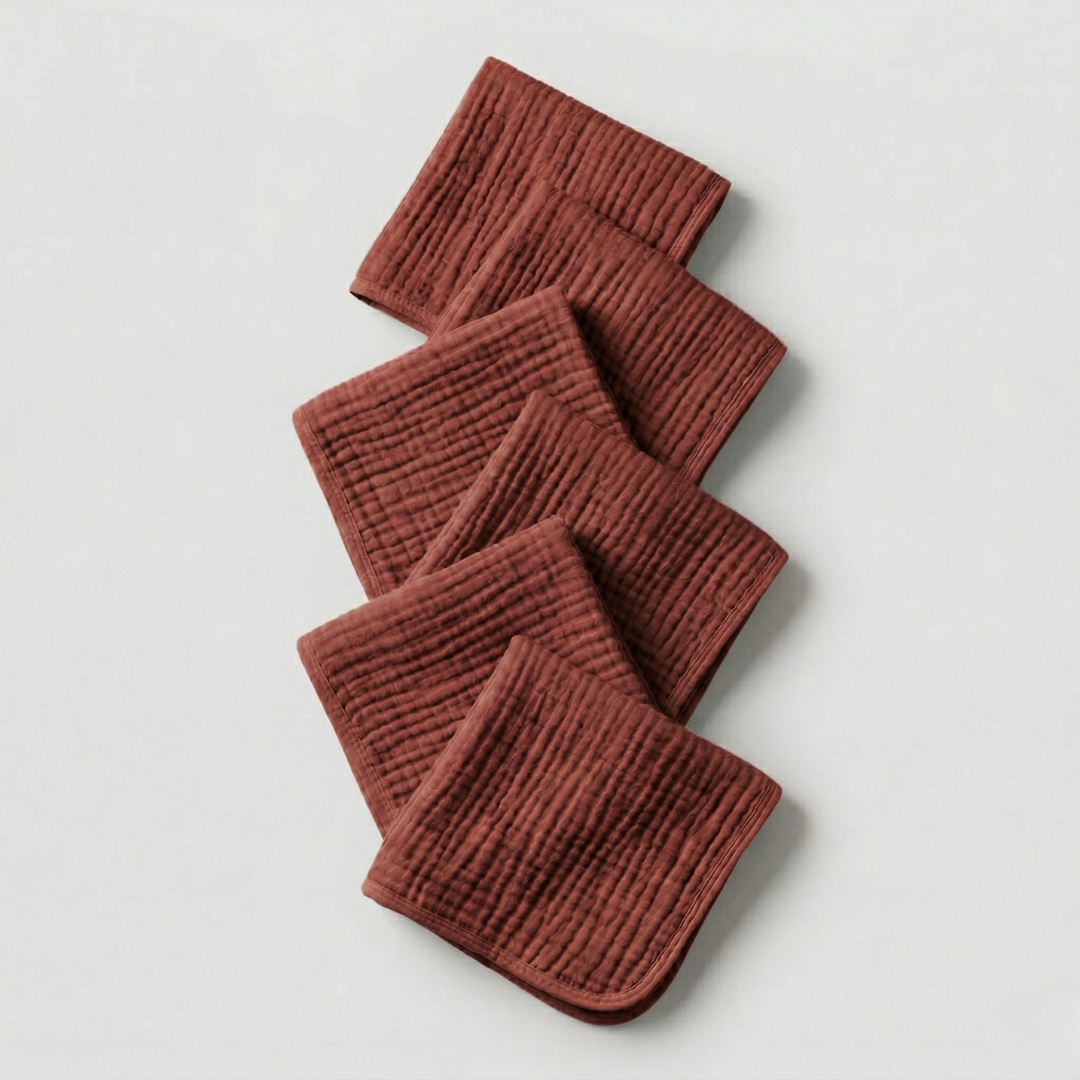 The Boreal Muslin Face Towels – 6-Pack