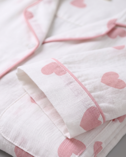 Heartline Cotton Pajama Set
