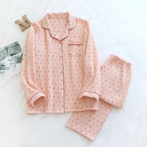 Cherry Muslin Pajama Set