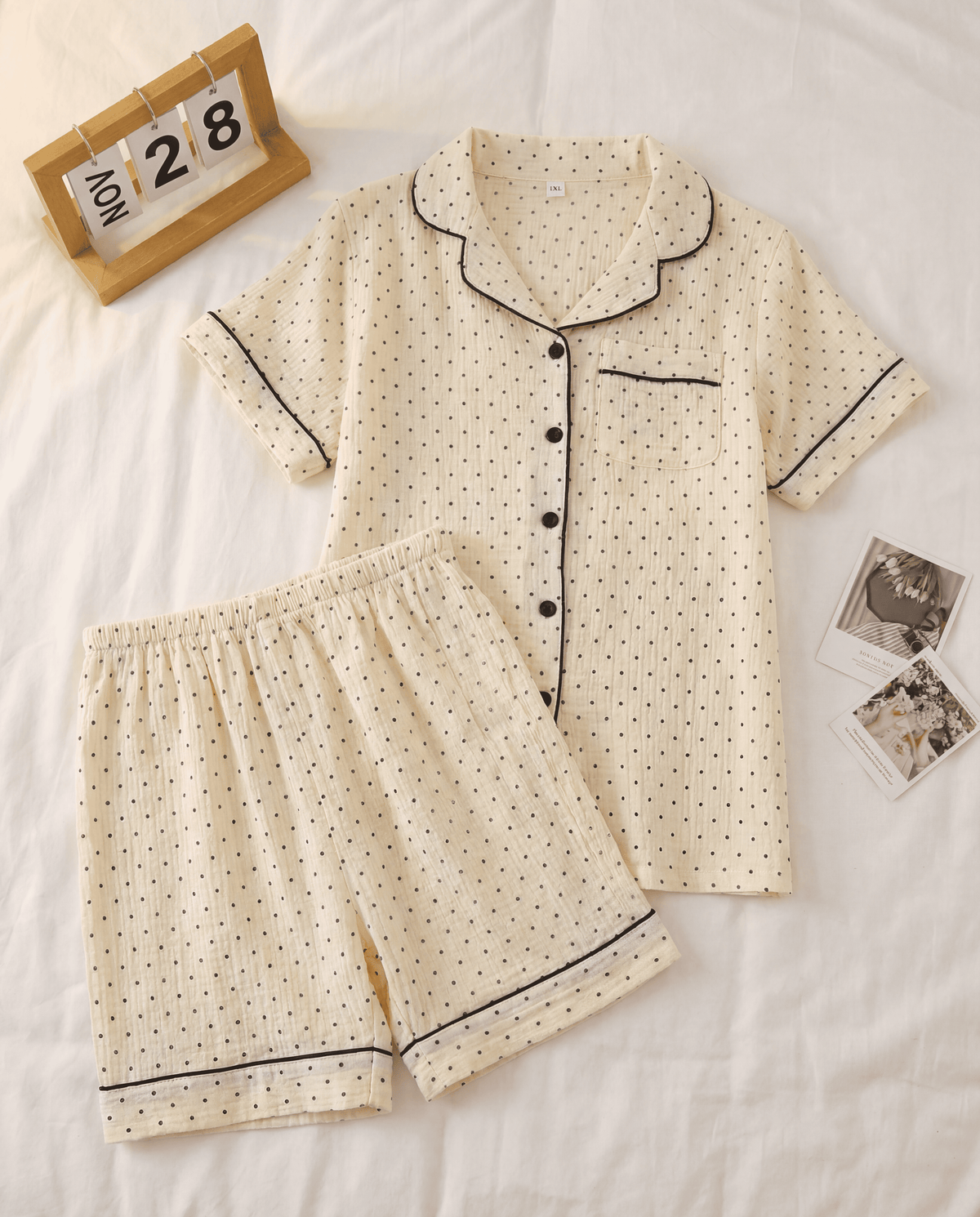 Muslin Dot Pajama Set