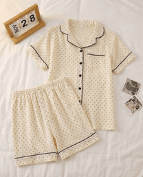 Muslin Dot Pajama Set