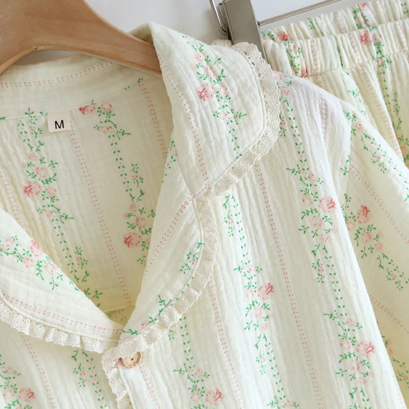 Bloom Short Muslin Pajama Set