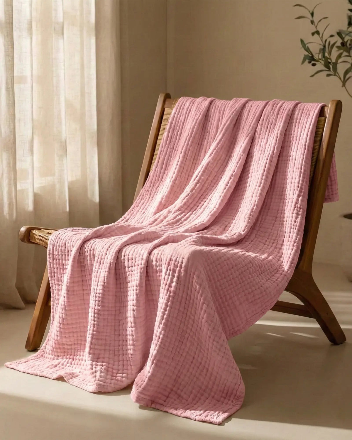 The Boreal Monogrammed Muslin Blanket