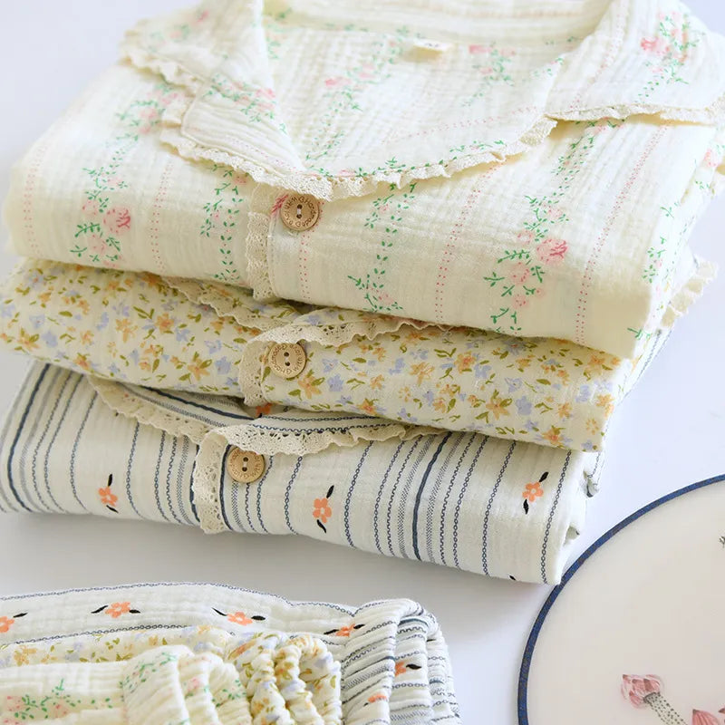 Bloom Short Muslin Pajama Set