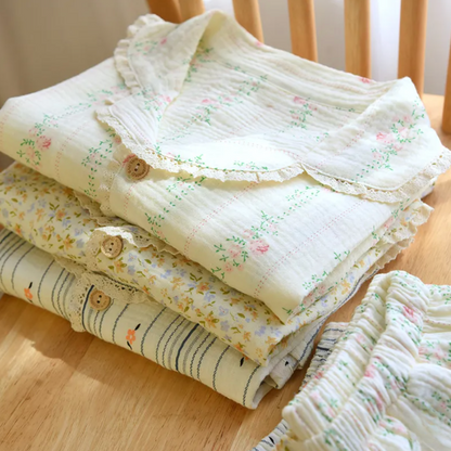 Bloom Short Muslin Pajama Set