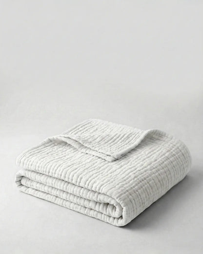 The Boreal Monogrammed Muslin Blanket