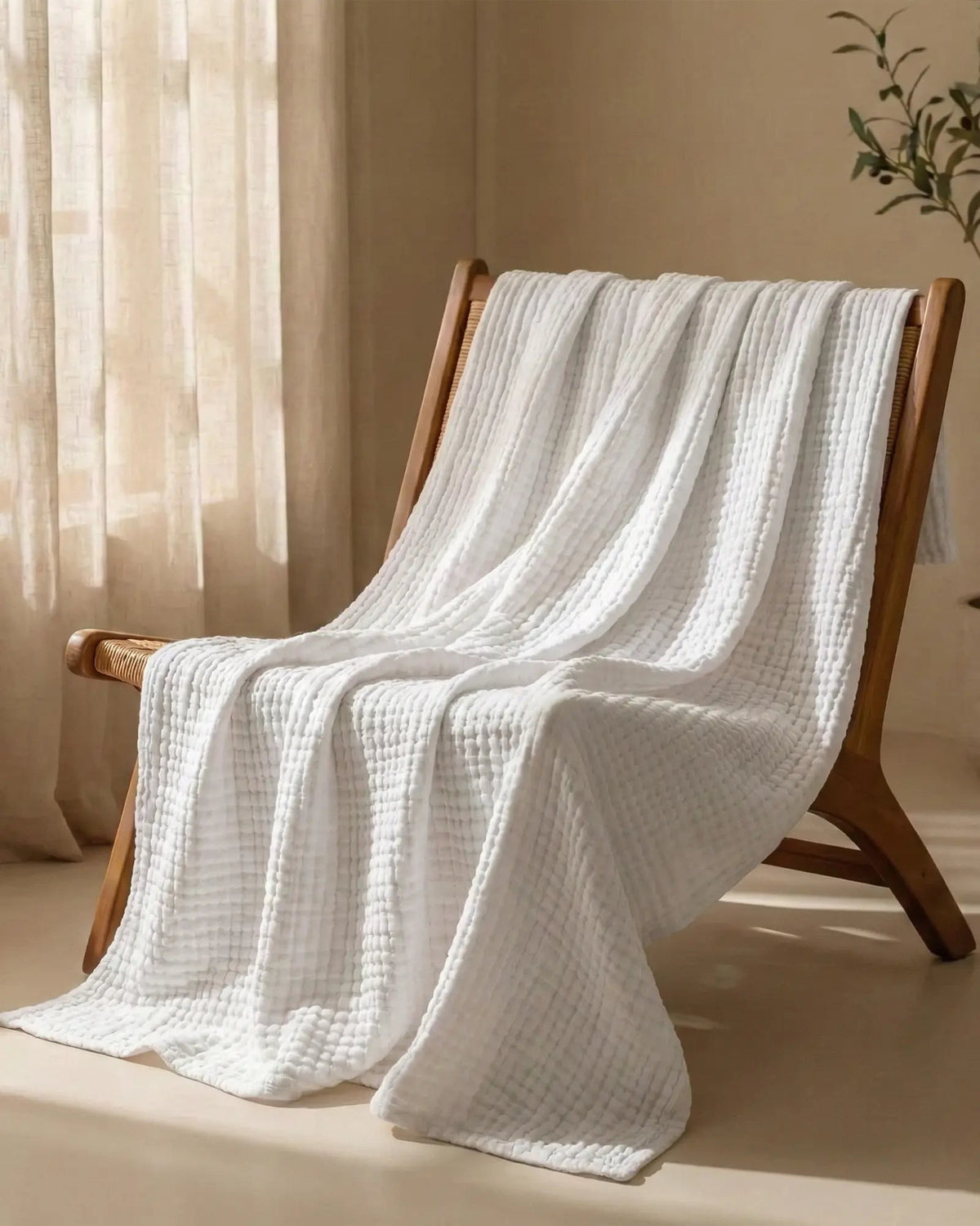 The Boreal Monogrammed Muslin Blanket