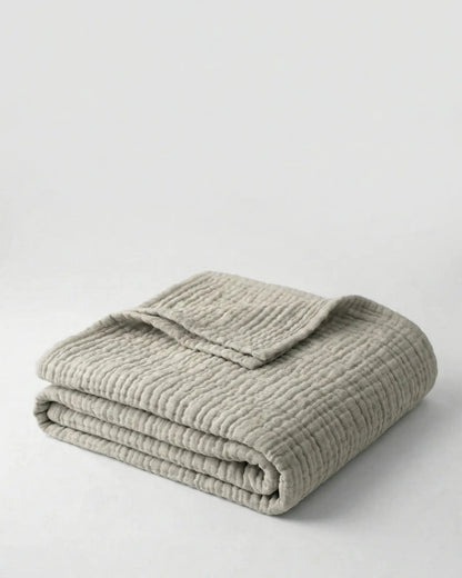 The Boreal Monogrammed Muslin Blanket