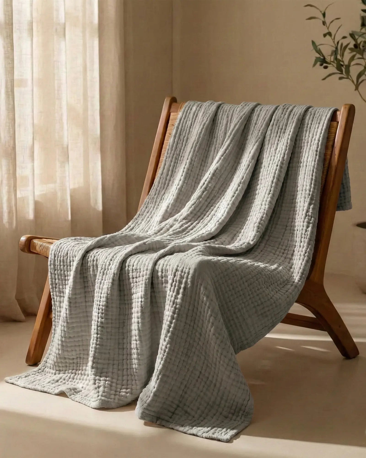 The Boreal Monogrammed Muslin Blanket