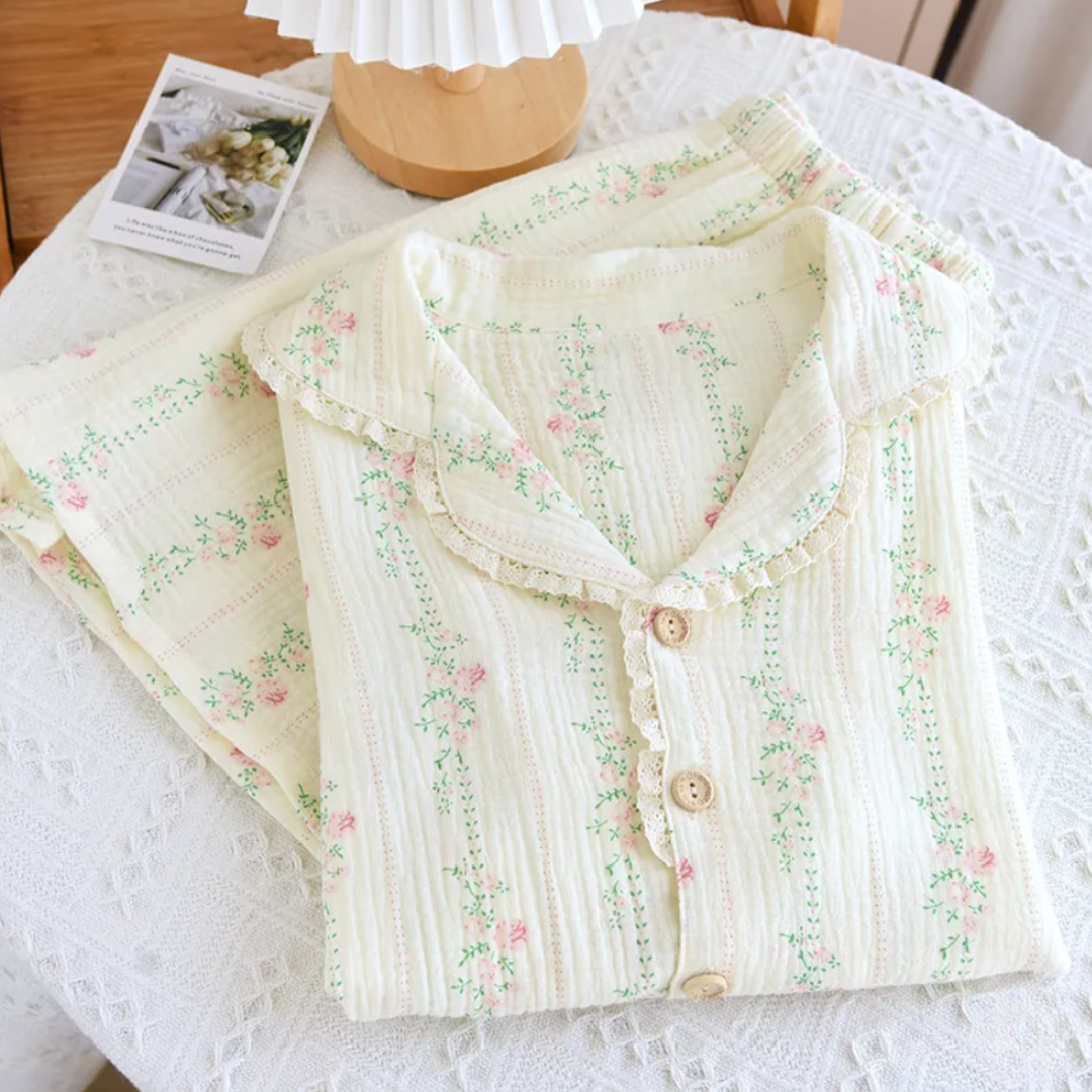 Bloom Short Muslin Pajama Set