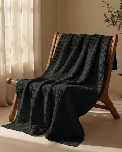 The Boreal Monogrammed Muslin Blanket