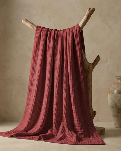 The Boreal Monogrammed Muslin Blanket