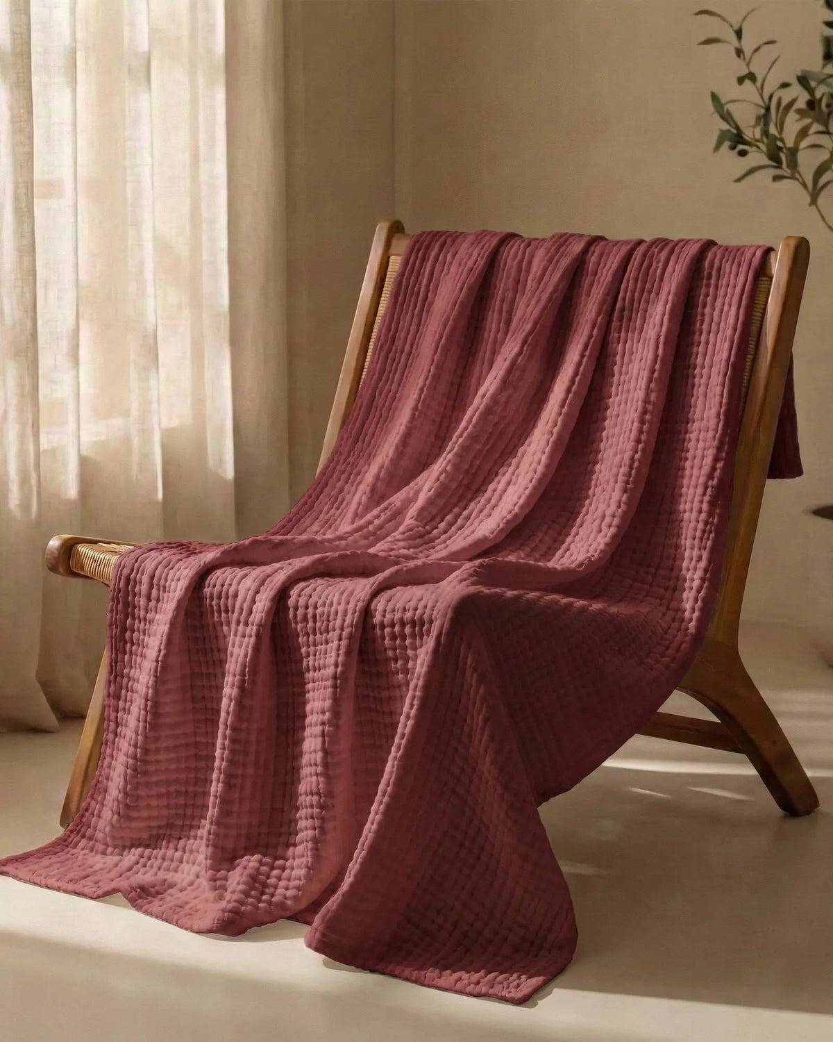 The Boreal Monogrammed Muslin Blanket