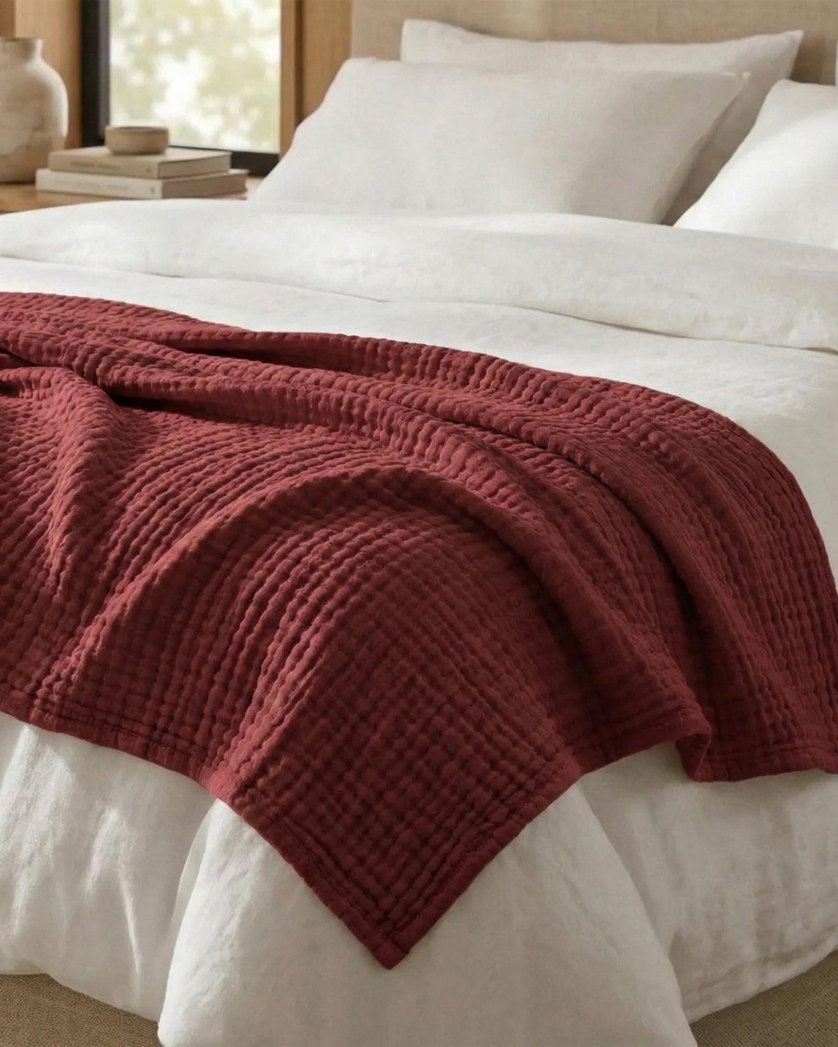 The Boreal Monogrammed Muslin Blanket