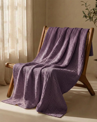 The Boreal Monogrammed Muslin Blanket