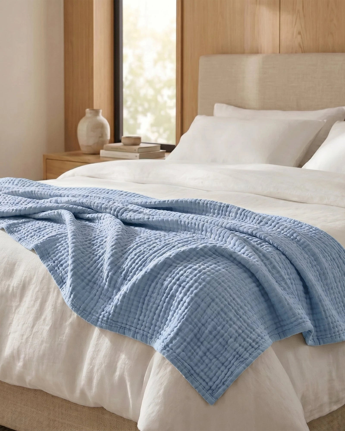 The Boreal Monogrammed Muslin Blanket