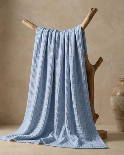 The Boreal Monogrammed Muslin Blanket