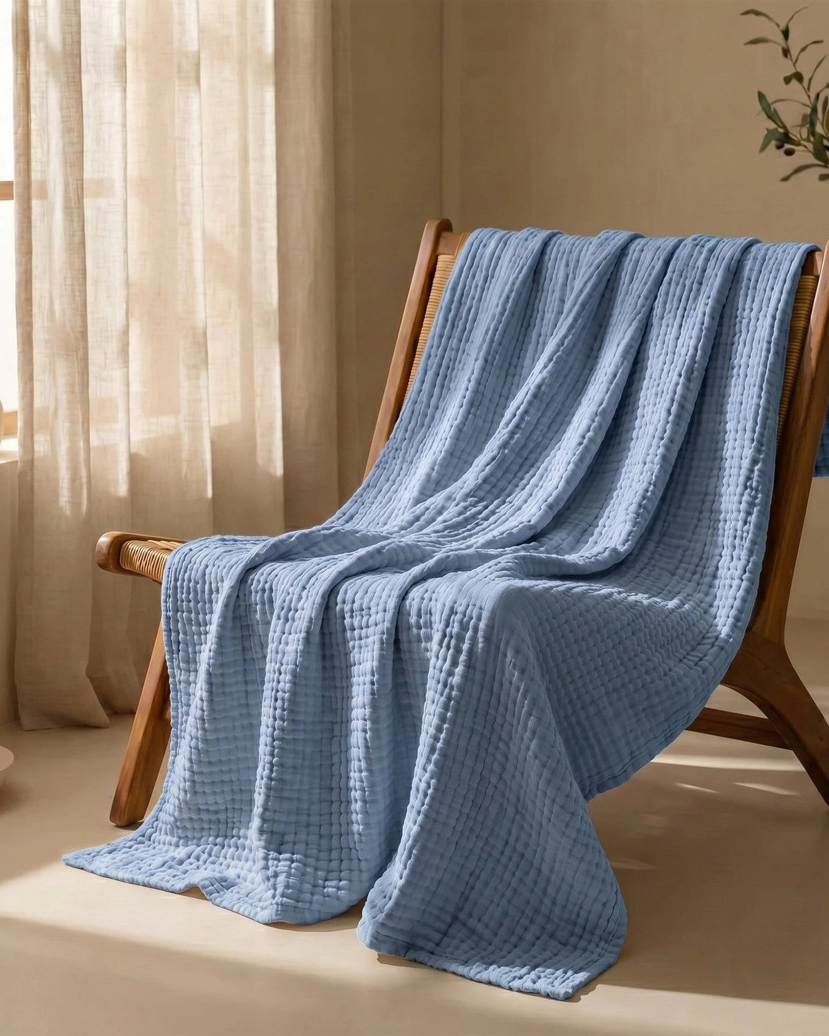 The Boreal Monogrammed Muslin Blanket