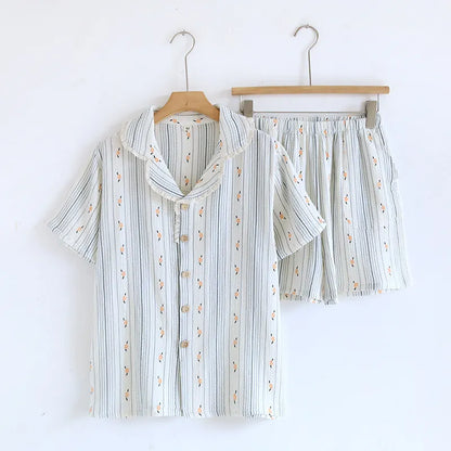 Bloom Short Muslin Pajama Set