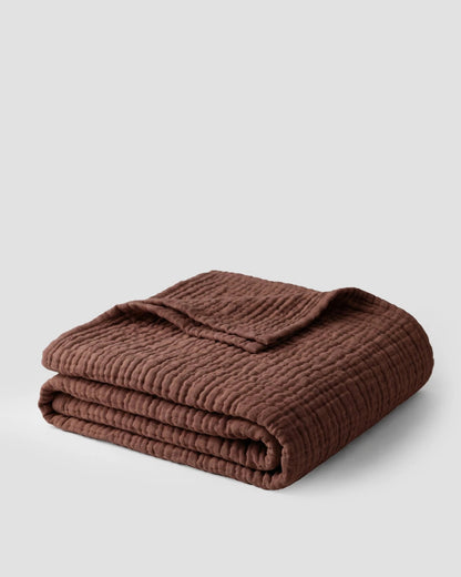 The Boreal Monogrammed Muslin Blanket