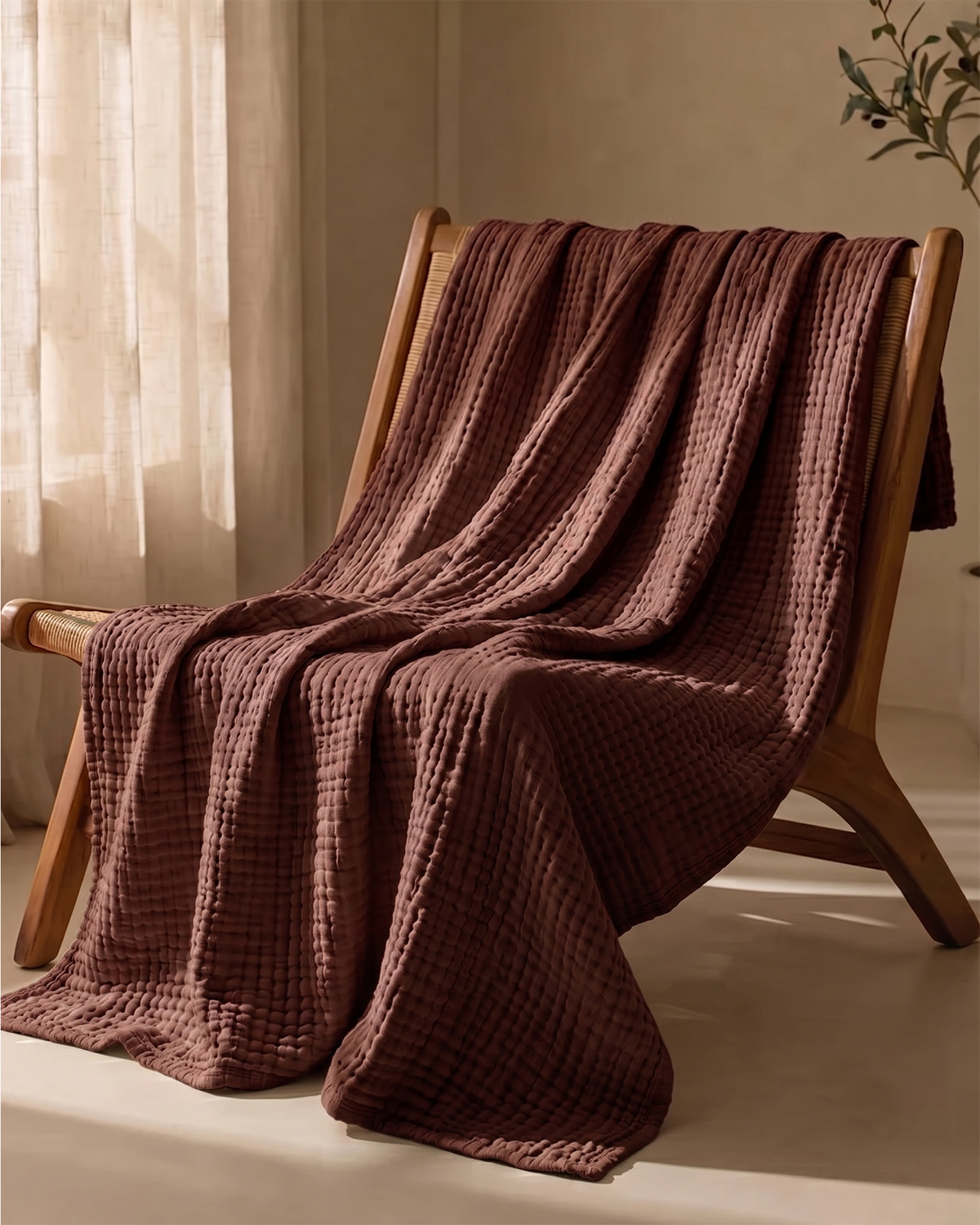 The Boreal Monogrammed Muslin Blanket