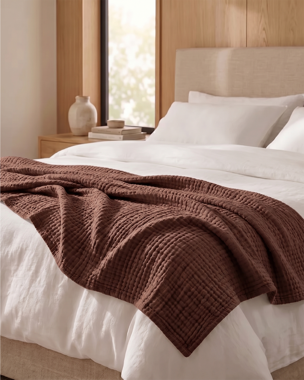 The Boreal Monogrammed Muslin Blanket