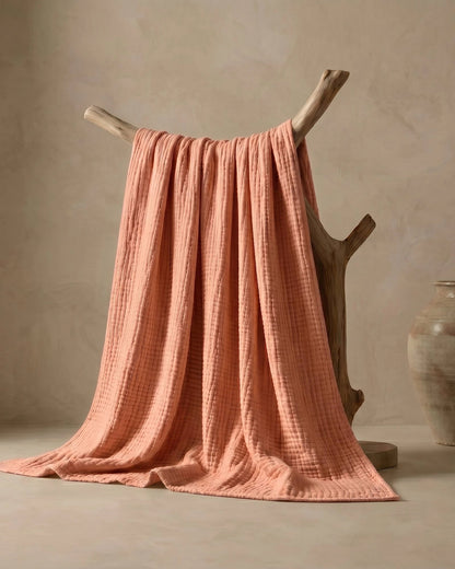 The Boreal Monogrammed Muslin Blanket
