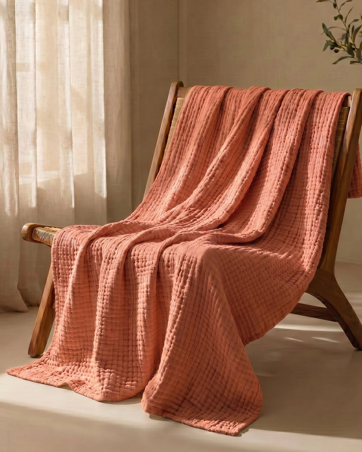 The Boreal Monogrammed Muslin Blanket