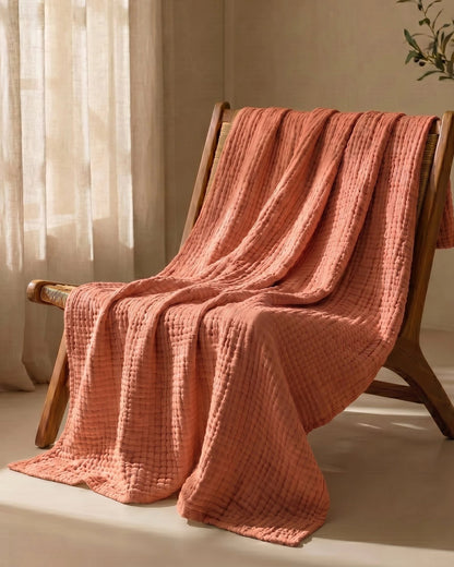 The Boreal Monogrammed Muslin Blanket