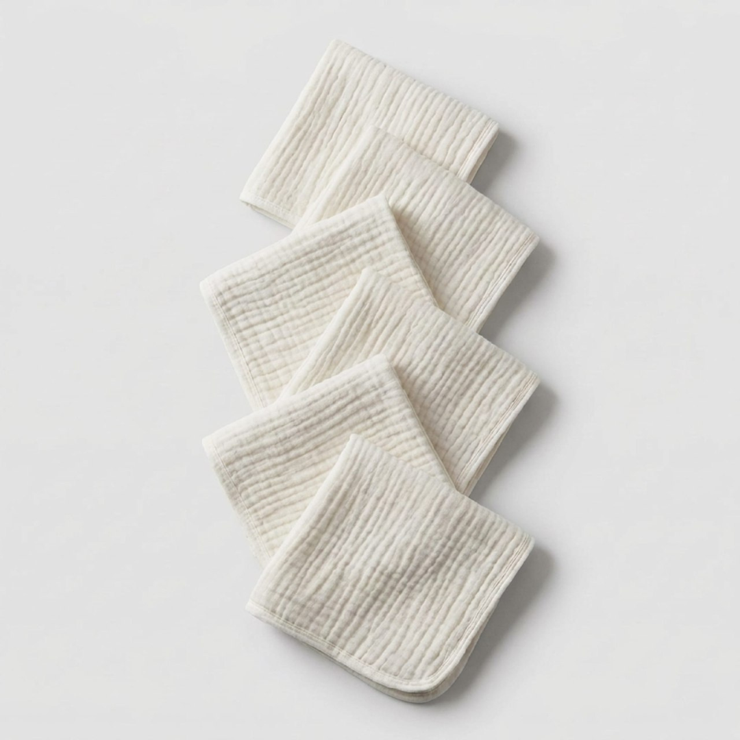 The Boreal Muslin Face Towels – 6-Pack