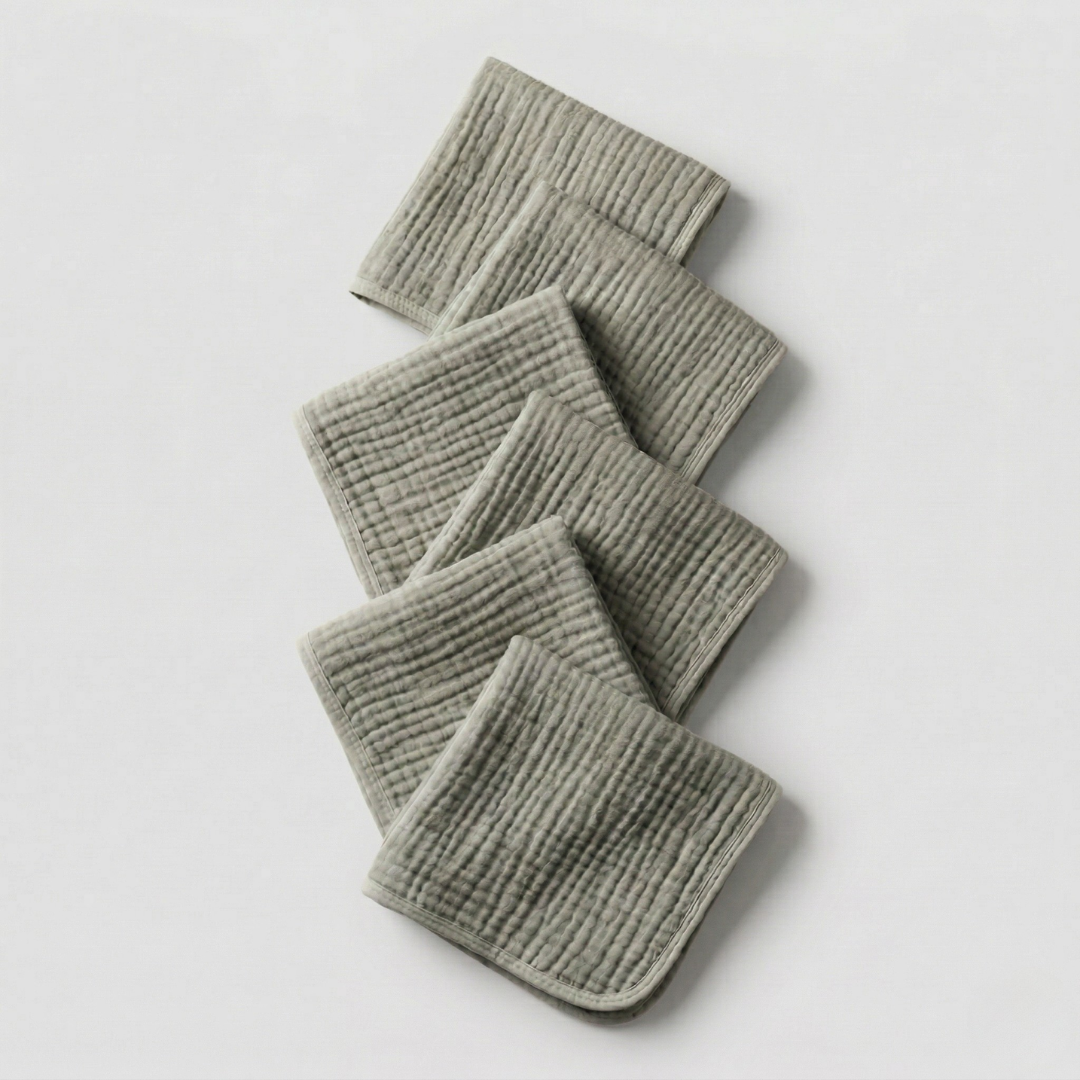 The Boreal Muslin Face Towels – 6-Pack