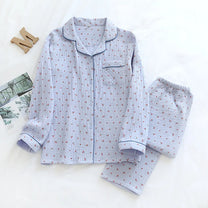 Cherry Muslin Pajama Set
